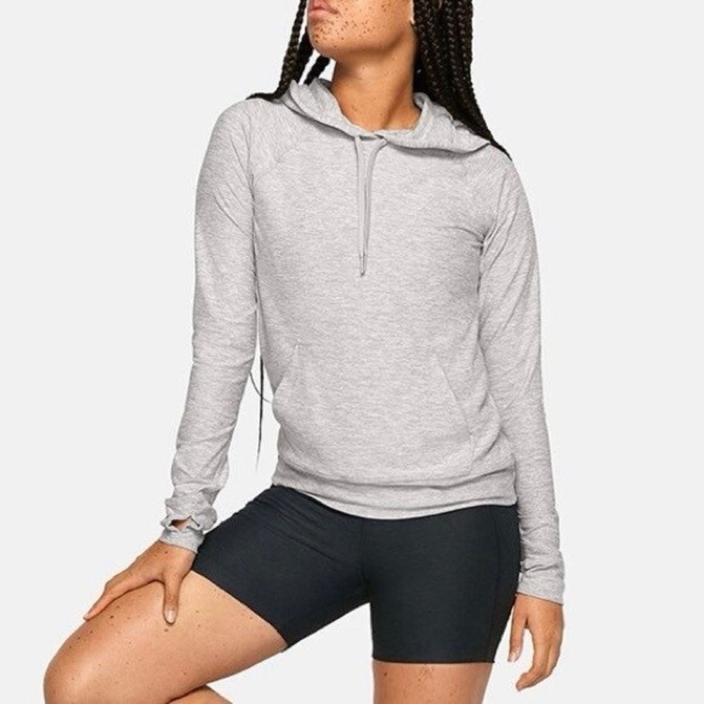 Outdoor Voices All Day Lighweight Pullover Hoodie Light Gray XS